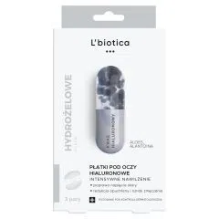 L'Biotica Płatki hialuronowe pod oczy, nawilżające, 3x2szt.