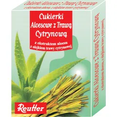 Cukierki aloesowe z trawa cytrynowa, 50 g