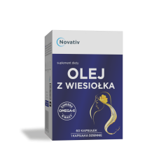 Novativ Olej z wiesiołka, kapsułki, 60 sztuk