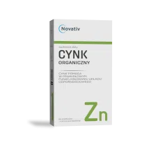 Novativ Cynk Organiczny, kapsułki, 60 sztuk