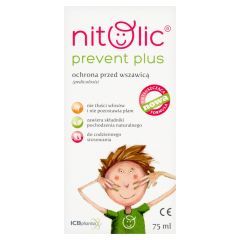Pipi Nitolic Prevent Plus, spray przeciw wszawicy, 75 ml