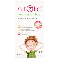 Pipi Nitolic Prevent Plus, spray przeciw wszawicy, 75 ml