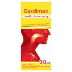Gardimax medica lemon spray,(2mg+0,5mg)/ml,aer.j.ust,30ml