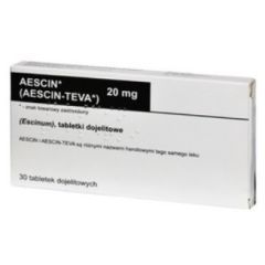 Aescin, 20 mg,tabl.dojelit.,(i.row),InPh,Czechy, 30 szt