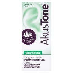 Akustone, spray do uszu, 15 ml (300 dawek)