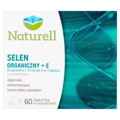 Naturell Selen Organiczny + E, tabletki do ssania, 60 szt.