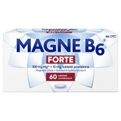 Magne B6 Forte, 100 mg+10 mg, tabletki powlekane, 60 szt.