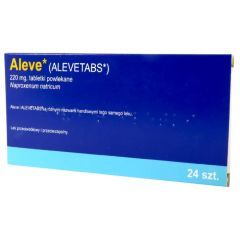 Aleve, 220 mg,tabl.powl.,(i.row),Delf,Francja, 24 szt