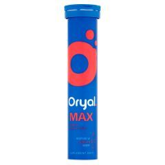 Oryal Max, tabletki musujące, smak malinowy, 15 szt.