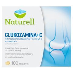 Naturell Glukozamina + C, tabletki, 100 szt.