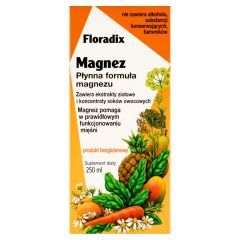 Floradix Magnez, płyn, 250 ml