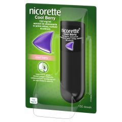 Nicorette Cool Berry, 13,6 mg/ml, aerozol do stosowania w jamie ustnej, 150 dawek