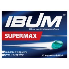 Ibum Supermax, 600 mg, kapsułki miękkie, 10 szt.