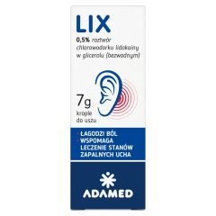 Lix krople do uszu, 7 g