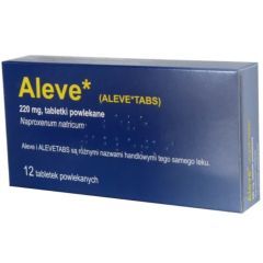 Aleve, 220 mg,tabl.powl.,(i.row),Delf,Francja, 12 szt