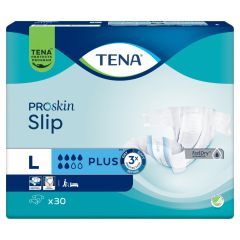 TENA Slip ProSkin Plus, pieluchomajtki, rozmiar L, 30 szt.