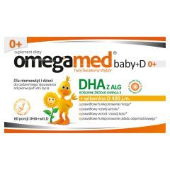 Omegamed Baby+D 0+, kapsułki twist-off, 60 szt.