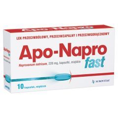 Apo-Napro Fast, 220 mg, kaps.miekkie, 10 szt