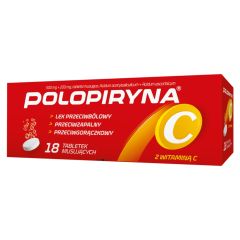 Polopiryna C, tabletki musujące, 18 szt.