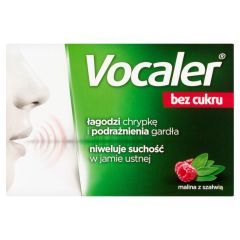 Vocaler bez cukru, pastylki do ssania, 12 szt.