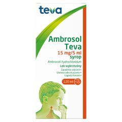Ambrosol (15 mg/5 ml), syrop, 120 ml (Teva)