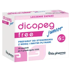 Dicopeg Junior Free, proszek dla dzieci od 6-miesiąca, saszetki, 30 szt.