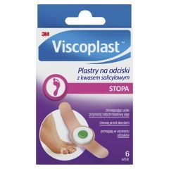 Viscoplast Plastry na odciski z kwasem salicylowym, 70 mm x 12,5 mm, 6 szt.