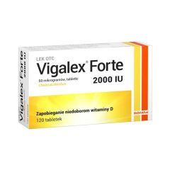 Vigalex Forte, 2000 IU, tabletki, 120 szt.