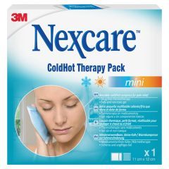 Nexcare ColdHot Therapy Pack Mini, zimno-ciepły okład żelowy wielokrotnego użytku, 11 cm x 12 cm, 1 szt.