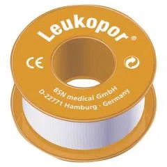 Leukopor, plaster przylepiec w rolce, rozmiar 1,25 cm x 5 m, 1 szt.