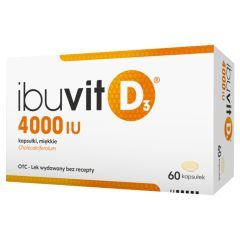 Ibuvit D3 4000 IU, 4000 IU, kapsułki miękkie, 60 szt.