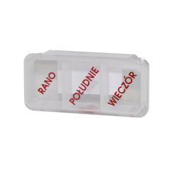 Kasetka na leki, dzienna, 3 pory dnia, 1 szt.