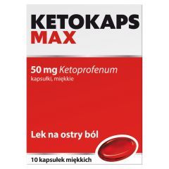 Ketokaps Max, 50 mg, kapsułki, miękkie, 10 sztuk