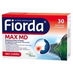 Fiorda Max MD, pastylki do ssania, 30 szt.