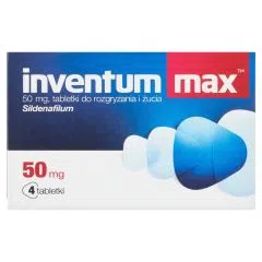 Inventum Max, 50 mg, tabletki do rozgryzania i żucia, 4 szt.