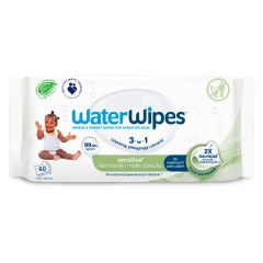 WaterWipes, chusteczki nasączone wodą i wyciągiem z orzechów mydlanych, 60 szt.