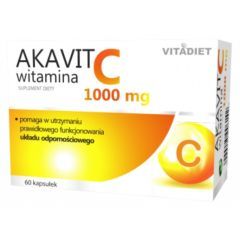 Akavit witamina C 1000 mg, kaps.twarde, 60 szt