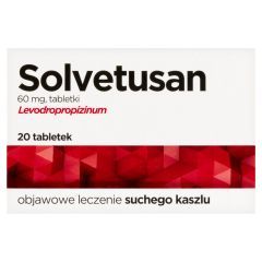 Solvetusan, 60 mg, tabletki, Opakowanie leku to: 20 tabletek.