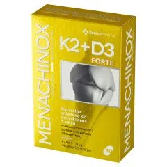 Menachinox K2 + D3 4000 Forte, kapsułki miękkie, 30 szt.