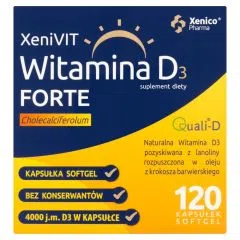 XeniVIT Witamina D3 Forte, kapsułki miękkie, 120 szt.
