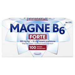 Magne B6 Forte, 100 mg+10 mg, tabletki powlekane,100 szt.