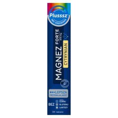 Plusssz Magnez Forte Cytrynian, tabletki musujące, 24 szt.