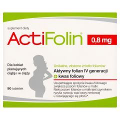 ActiFolin, 0,8 mg, tabletki powlekane, 90 szt.