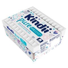 Kindii Pure, patyczki higieniczne dla niemowląt, 60 szt.
