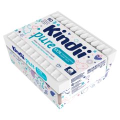Kindii Pure, patyczki higieniczne dla niemowląt, 60 szt.
