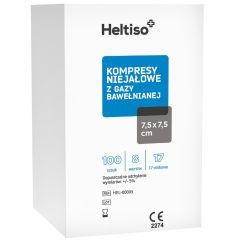 Heltiso kompresy niejałowe z gazy bawełnianej 