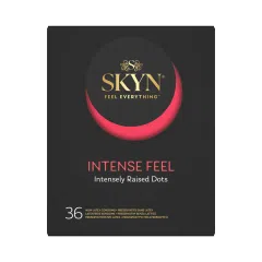 Skyn Intense Feel, nielateksowe prezerwatywy z wypustkami, 36 szt.