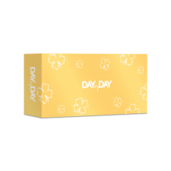 DAY by DAY chusteczki uniwersalne, 3-warstwowe, żółte, 90 sztuk