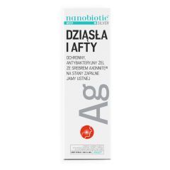 Nanobiotic Med Silver Żel ze srebrem axonnite dziąsła i afty, 15 ml