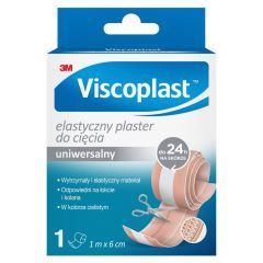 Viscoplast Elastyczny, uniwersalny plaster do cięcia, 1m x 6cm, 1szt